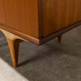 Scandinavian teak cabinet 1960 with mounting plan