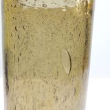 Vintage Bandor bubble vase – amber blown glass – 1960s design – decoration