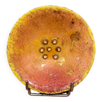 Enamelled cup, enamel on copper