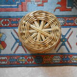 Wicker paper basket
