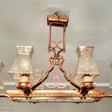 Rectangular chandelier 8 petitot