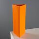 Vase en céramique orange par Gabbianelli - Italie années 1970