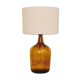 Lampe dame Jeanne et jute tissée