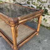 Roche Bobois bamboo coffee table