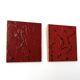 Deux petits tableaux minimalistes abstraits de Vincent Dufresne