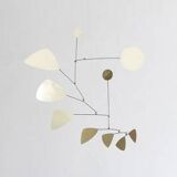 Brass and iron mobile sculpture
