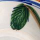Large Vintage Hand-Painted Plate "Rooster and Foliage"