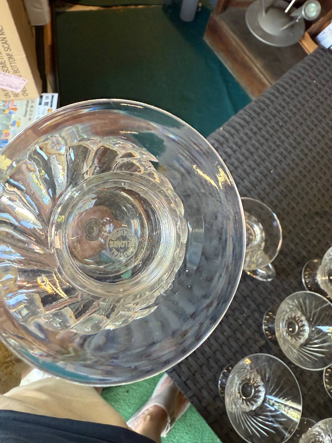 Service en cristal de saint Louis 50 pièces
