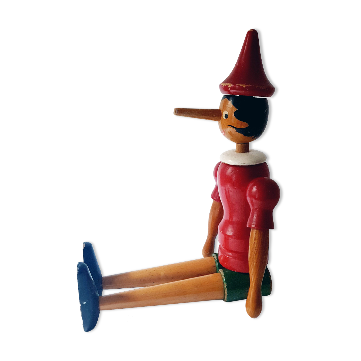 Large articulated wooden Pinocchio
