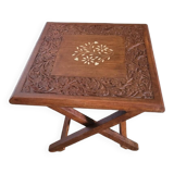 Table d'appoint marqueterie de nacre