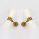 Paire d'appliques italiennes de design 50