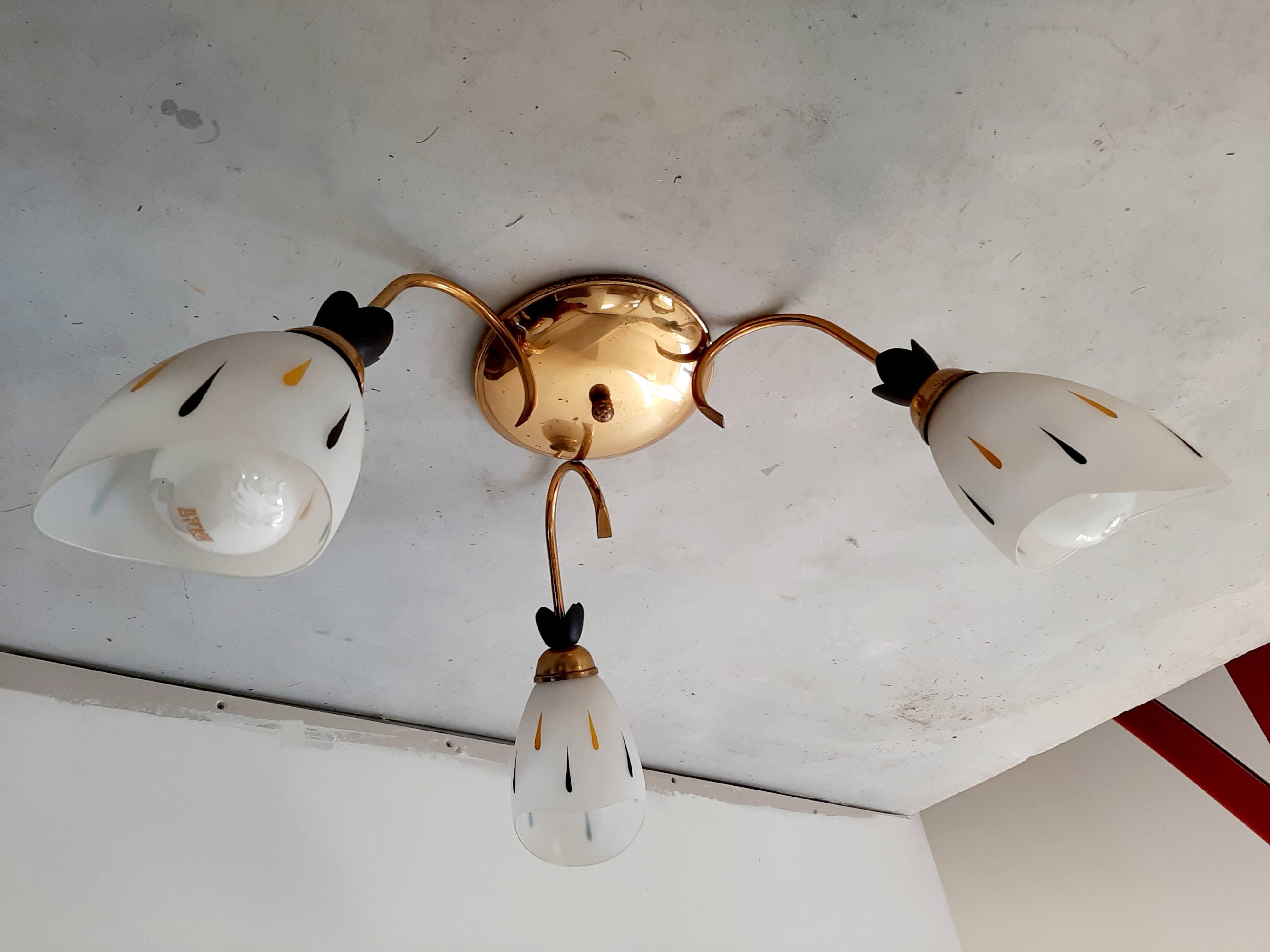 Lustre ou suspension vintage des années 50