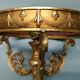 Tripod table lamp - Gilded bronze, opaline - 50s - France