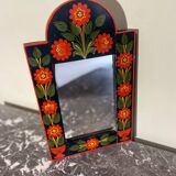Bohemian mirror in painted wood