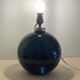 Art deco lamp foot in black opaline