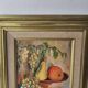 Oil Painting on Canvas Still Life with Fruits Signed Jorgji