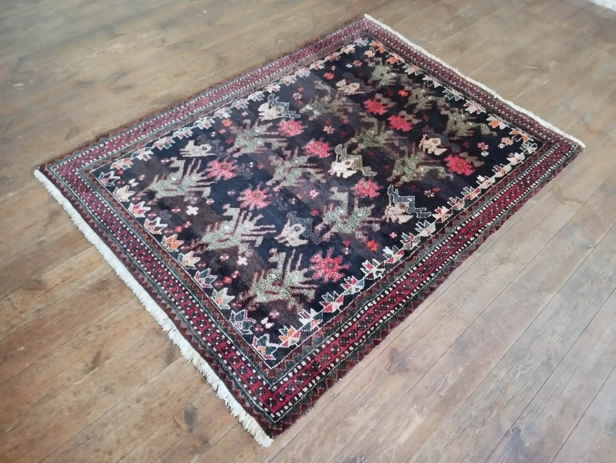 Handmade Persian Chahsavan rug 158x117cm