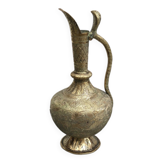 Vintage Indian brass ewer