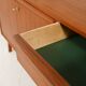 Scandinavian teak bookcase with pull-out desk