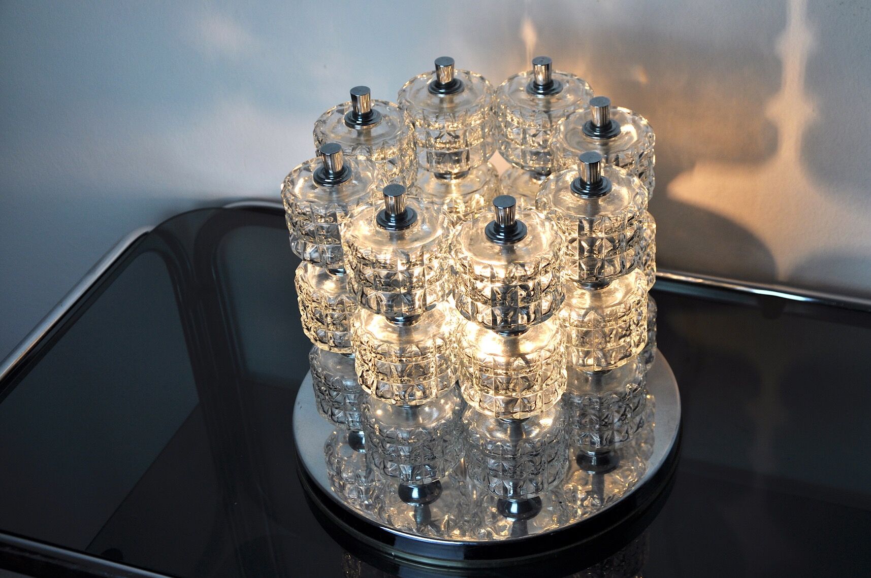 Spiral lamp from sciolari house, Italy, 1970