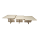 Set of 3 travertine nesting tables