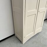 Restored 1930 art deco wardrobe, pure linen color