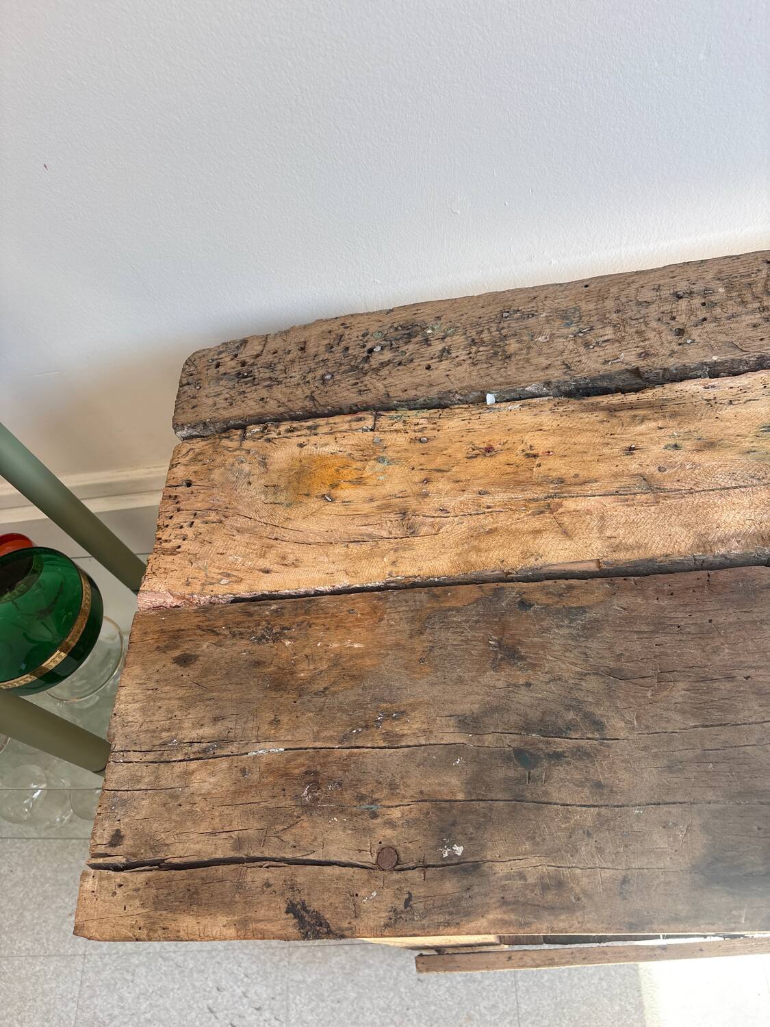 Petit établi en bois massif