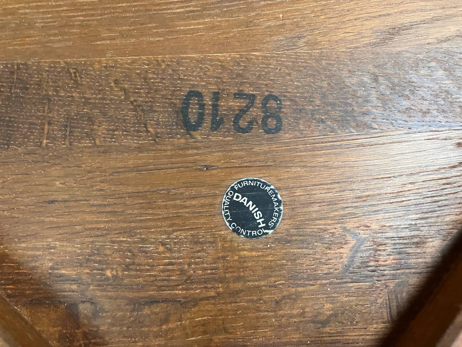 Danish design round dining table mid century