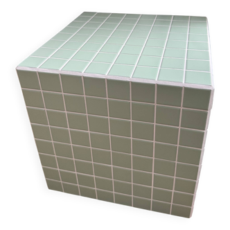 Ceramic cube side table 40x40cm
