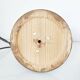 Turned wooden lamp base