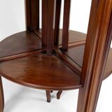 Pedestal table / nesting tables convertible into 2 side tables, Art Nouveau, France, 1910