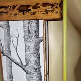 Old restyled metal screen, 3 shutters, 170 cm