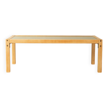 Table basse au caractère distinctif du système de profil Flötotto, années 1970.