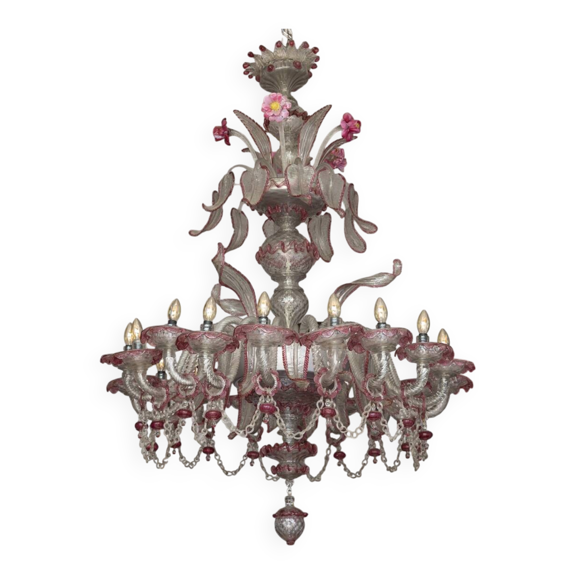 Murano chandelier with 24 branches