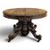 Renaissance-style gueridon with dragon heads in oak