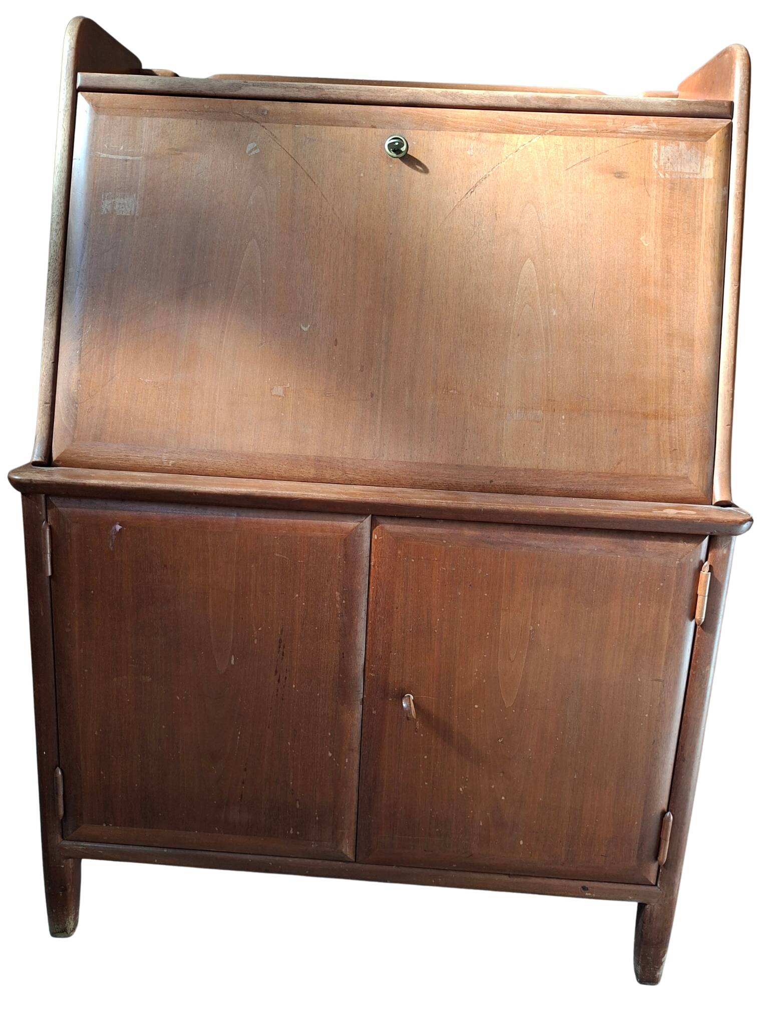 Secretaire Scrittoio a ribalta Vintage Originale Anni '60 Design Mid-Centur