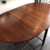 Table ronde extensible scandinave années 1970