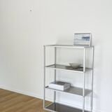 Aluminum and glass shelf