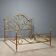 Antique double brass bed with decorations, Italy, 20th century.