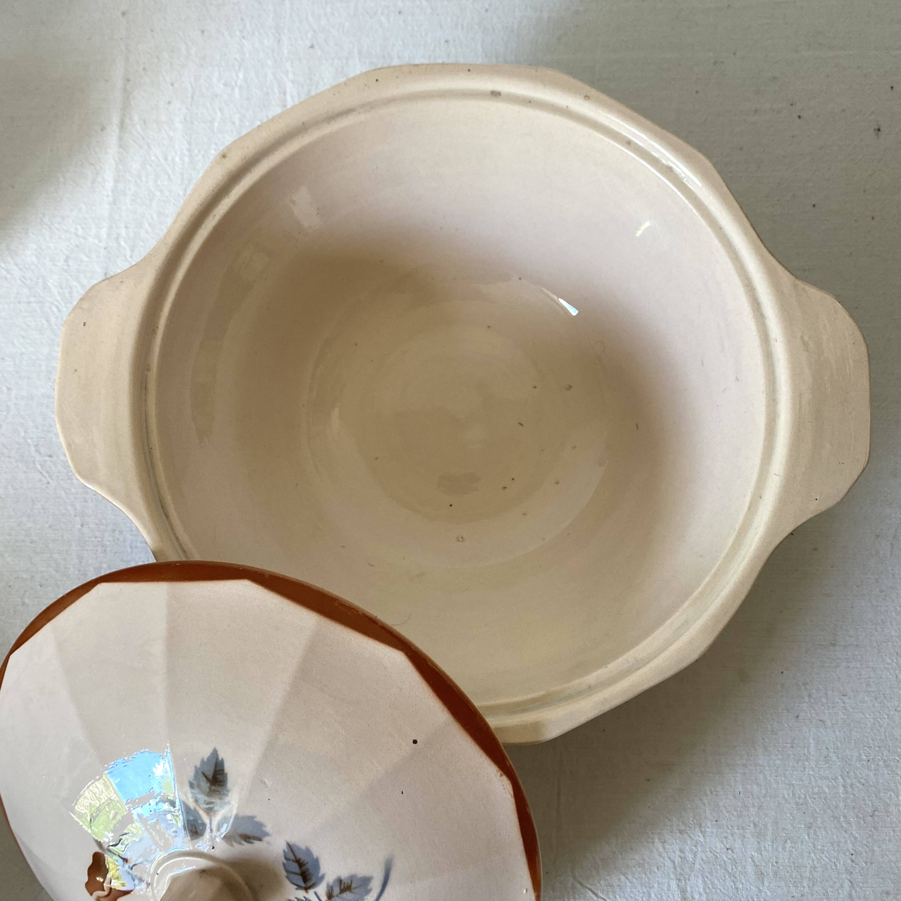 Pink Digoin soup tureens