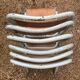 Lot de 6 chaises Tolix bleu ciel