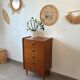 Vintage teak chest of drawers/commode