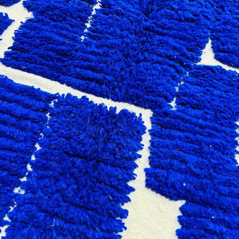 Majorelle blue rug 230cm x 150cm