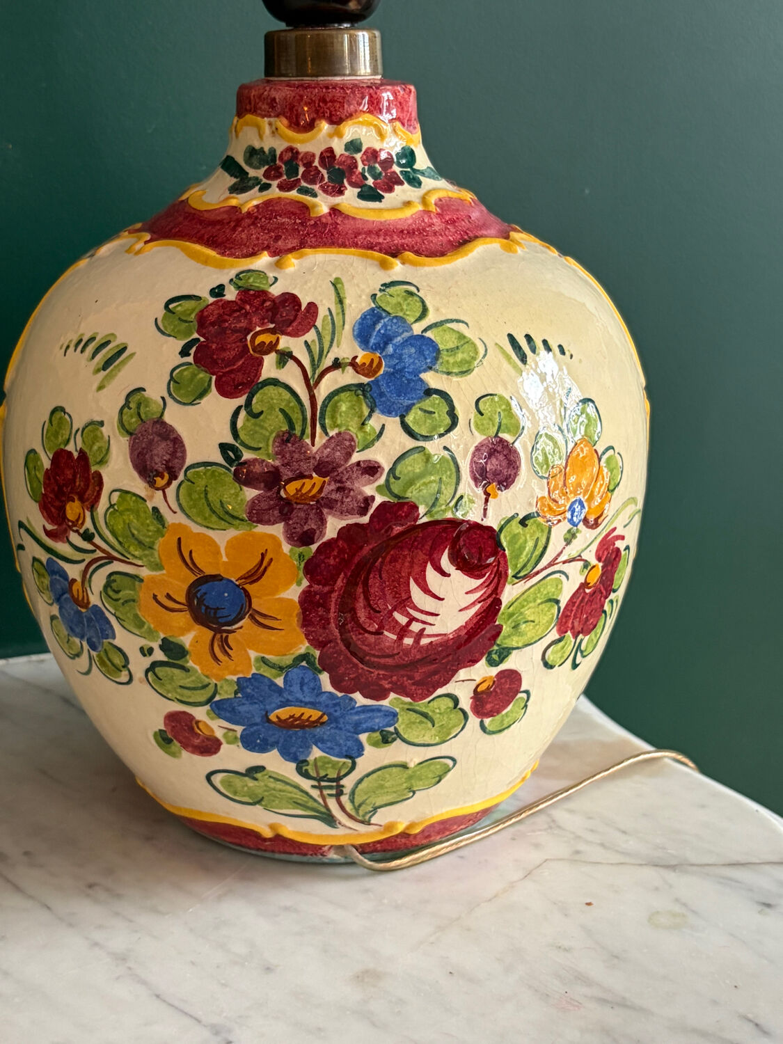 Pied de lampe en céramique