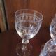 Suite de 7 verres à vin en cristal