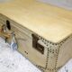 Suitcase parchment and leather 1940/50
