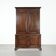 Antique 18th-century English wardrobe/ sideboard made of oak
