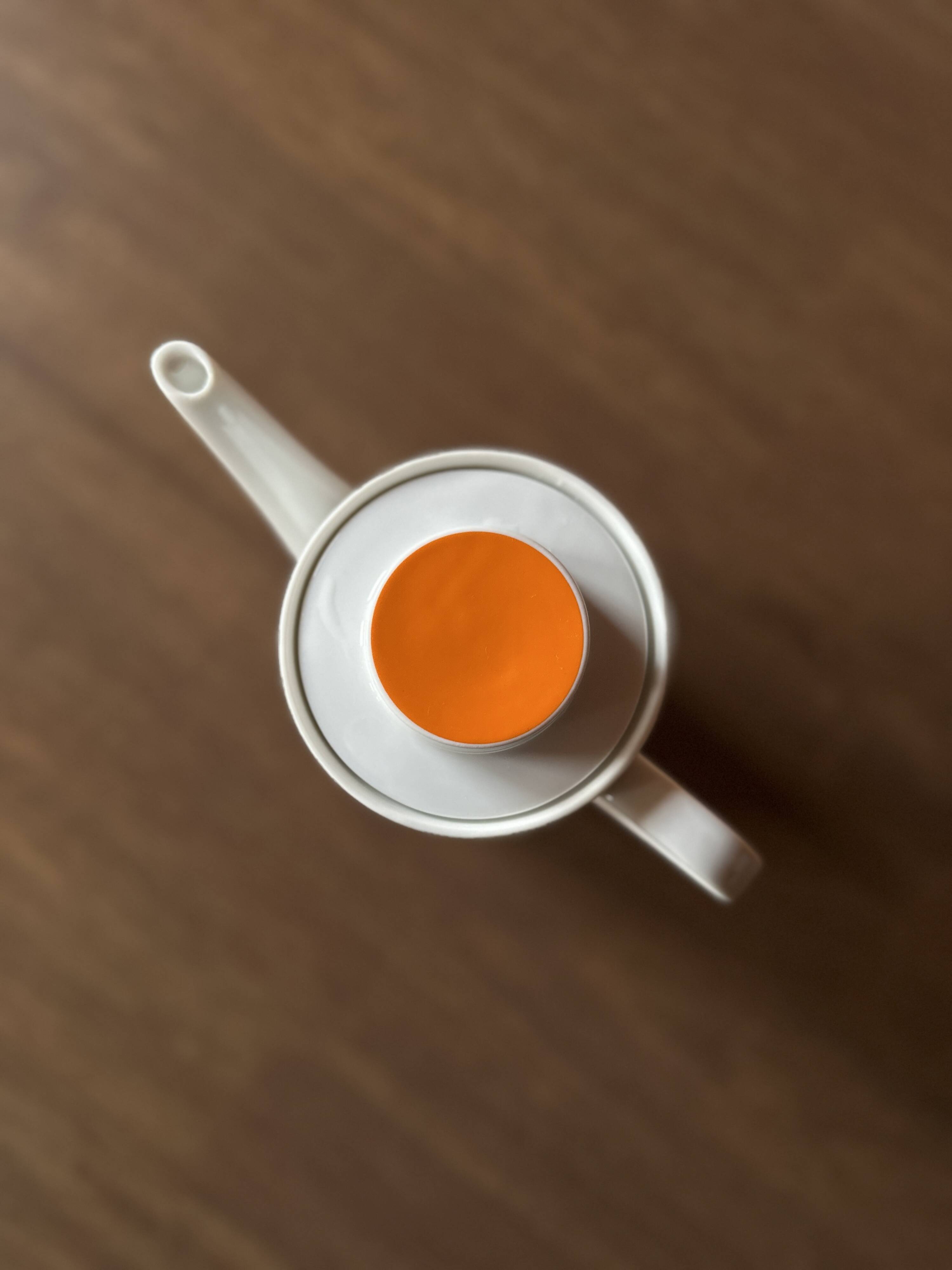 Melitta orange vintage coffee tea maker