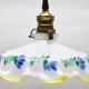 Art Deco Ceiling Lamp, Scailmont Belgium Glass Shade, 1930s