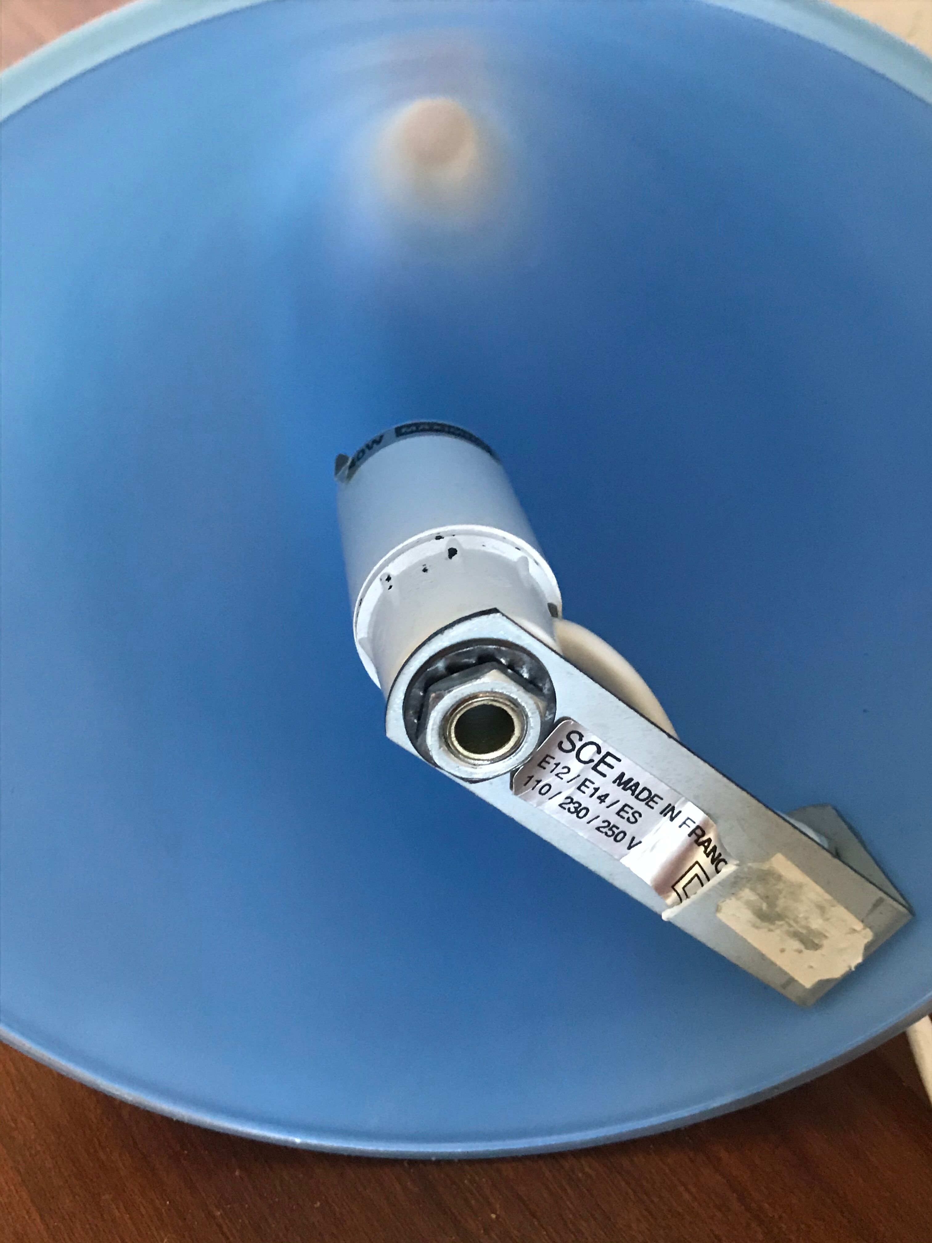 Vintage glass cone lamp